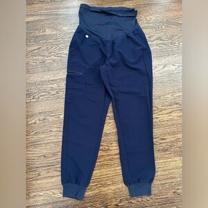 Figs Zamora Maternity Joggers Size XS petite Navy